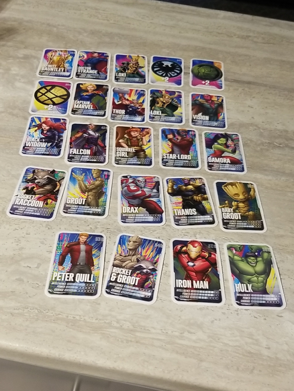 Marvel Heroes Trading Card Lot Loblaws